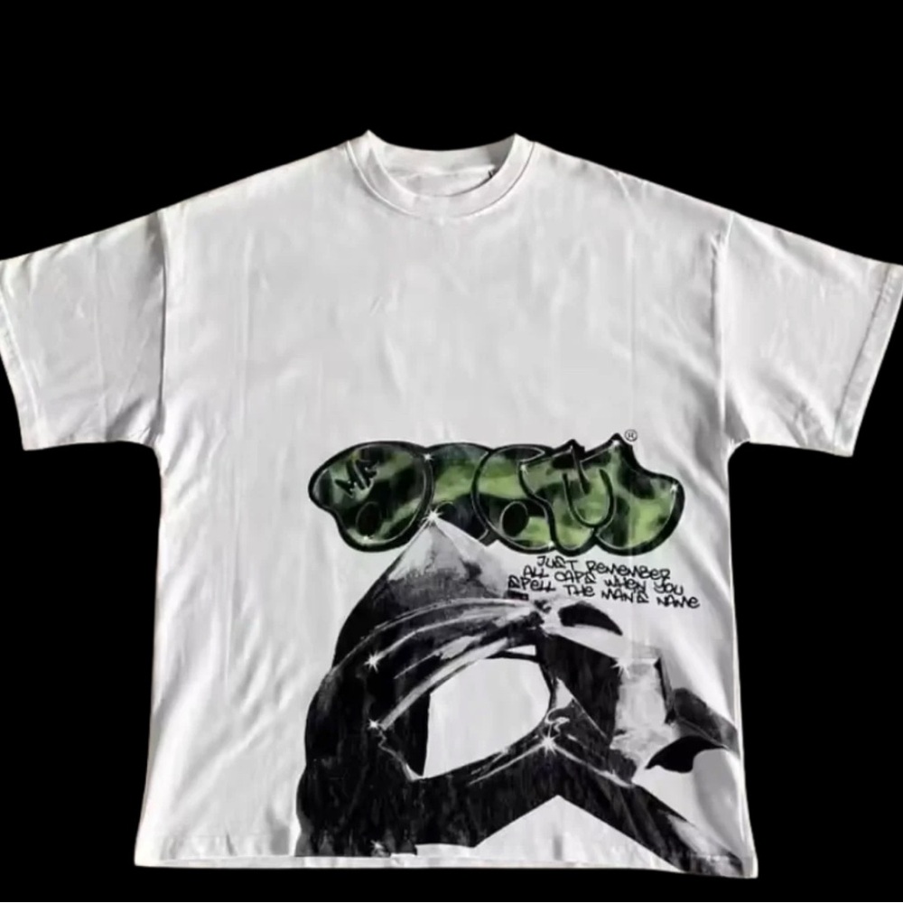NWT Super High Gloss MF DOOM Shirt Men’s XL White Graphic Tee Streetwear HipHop